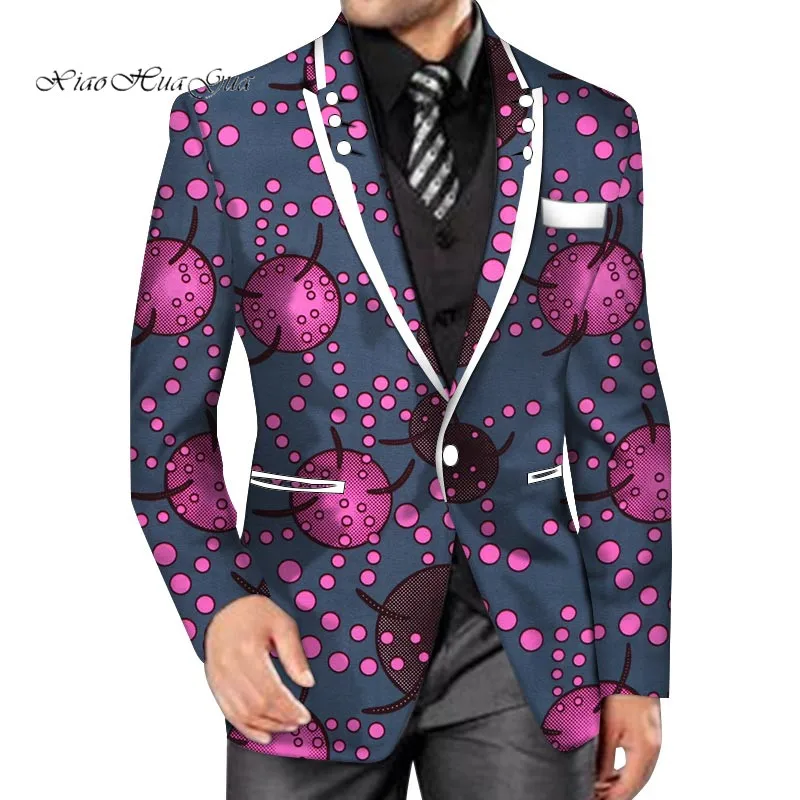 Новинка 2020 Мужской Блейзер модная африканская Дашики Мужская одежда Свадебный