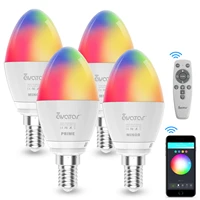 smart wifi group bulb candle bulb e14 5w tuyasmart life app remote control work with alexa google home