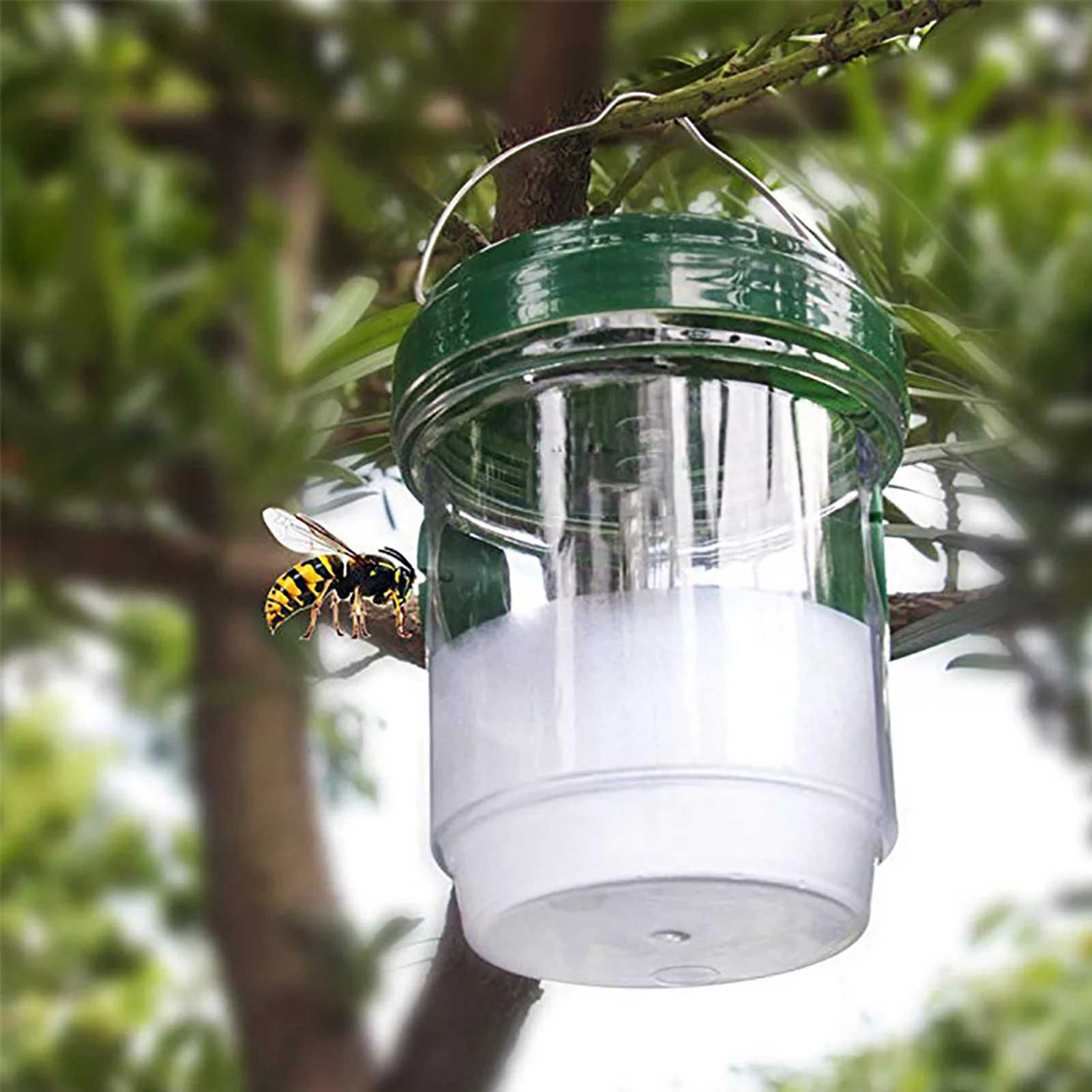 

Wasp Trap Kill Pest Fruit Fly Solar LED Light Bee Trap Wasp Insect Trap Device Insect Pest Reject Control Catcher Garden Tool