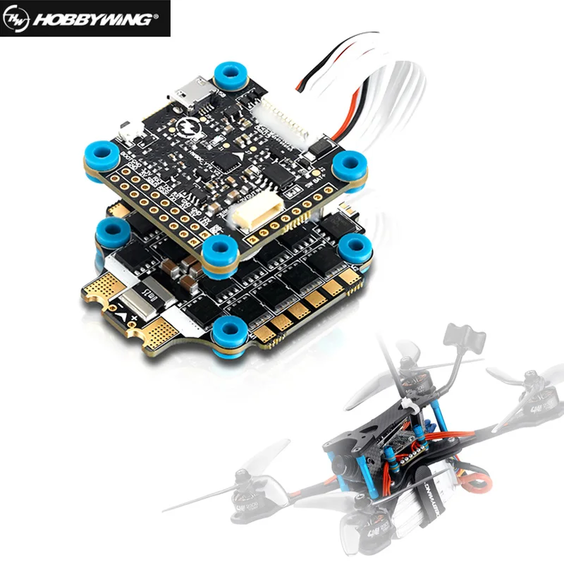 Hobbywing xrotor Micro 60A 4in1 BLHeli-32 6S ESC и xrotor Micro игровые джойстики F4 GC для небольшой гоночный Дрон с видом от первого лица Квадрокоптер