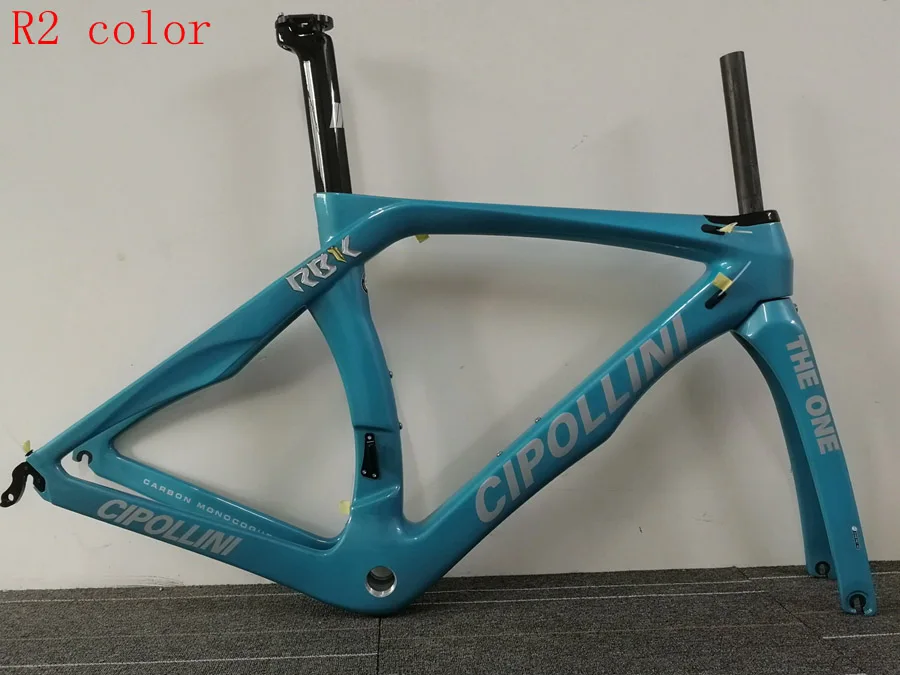 R2 color Новинка Cipollini RB1K T1100 3k углеродная рама для дорожного велосипеда гоночный набор углеродных велосипедов глянцевый Сделано в Тайване can XDB корабль - Цвет: R2 color