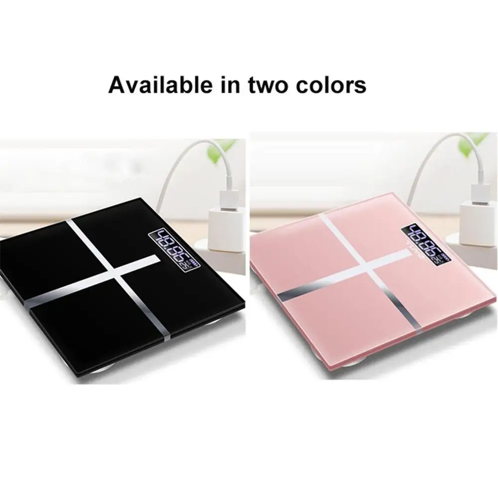 Large Screen Household Electronic Scale Bathroom Body USB Charging LCD Digital Display Automatic Induction Weight | Инструменты