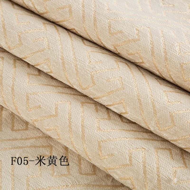 Beige Cloth Современные жаккардовые ткань однотонный плотные шторы для гостиной оконные шторы синель затемненные шторы для спальни M131D3 - Цвет: Beige Cloth