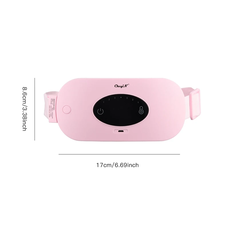 

Lady Far Infrared Heating Menstrual Heating Pad Women Electric Vibration Waist Massager Hot Compress Back Belly Belt Pain Relief
