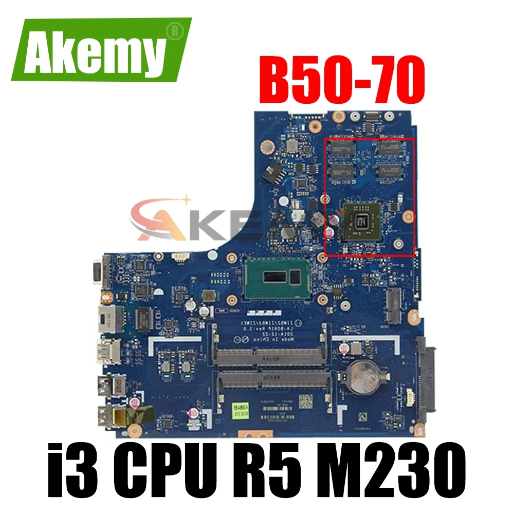 

LA-B091P Mainboard For Lenovo B50-70 B50-80 N50-70 N50-80 Laptop motherboard With i3 CPU R5 M230 2GB-GPU 100% Fully Tested