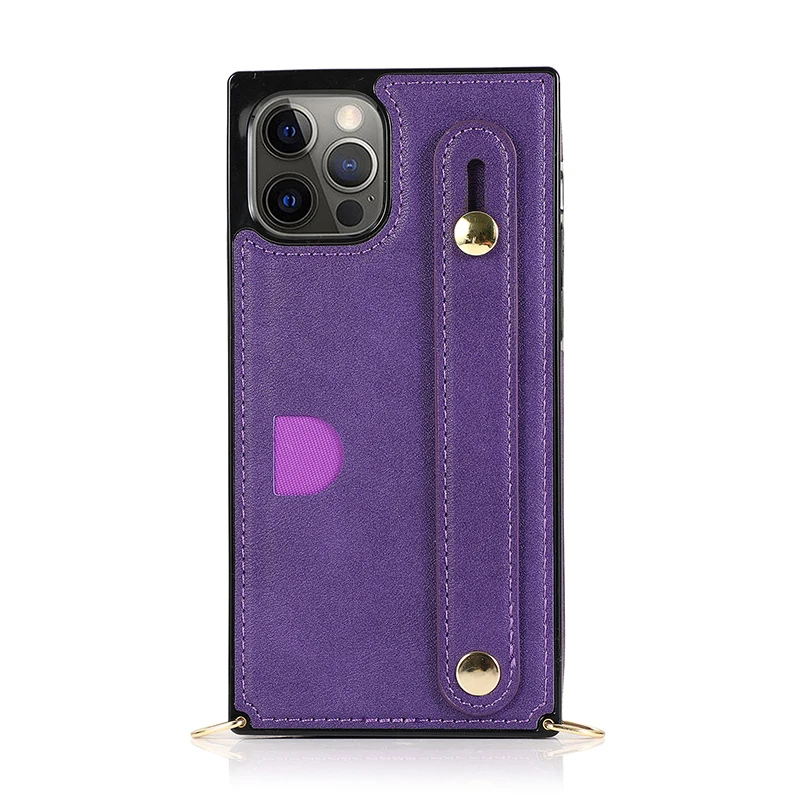

Wristband Case For iPhone 11 12 Pro Max XS XR X 7 8 Plus SE Crossbody card Holder ProtectiveCover Strap