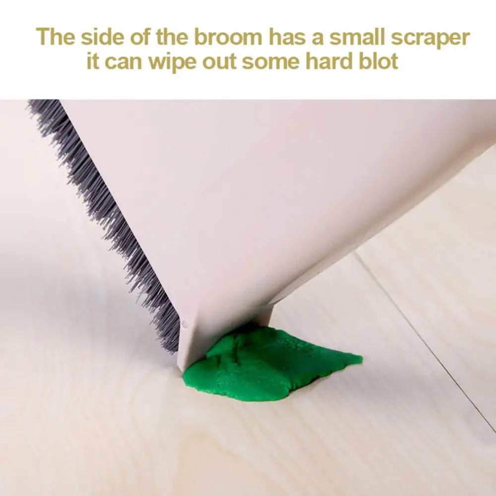 

Angle Broom and Dustpan Set with Long Handle and Telescopic Bristle 54in Without Bending Suit for Kitchen and Home