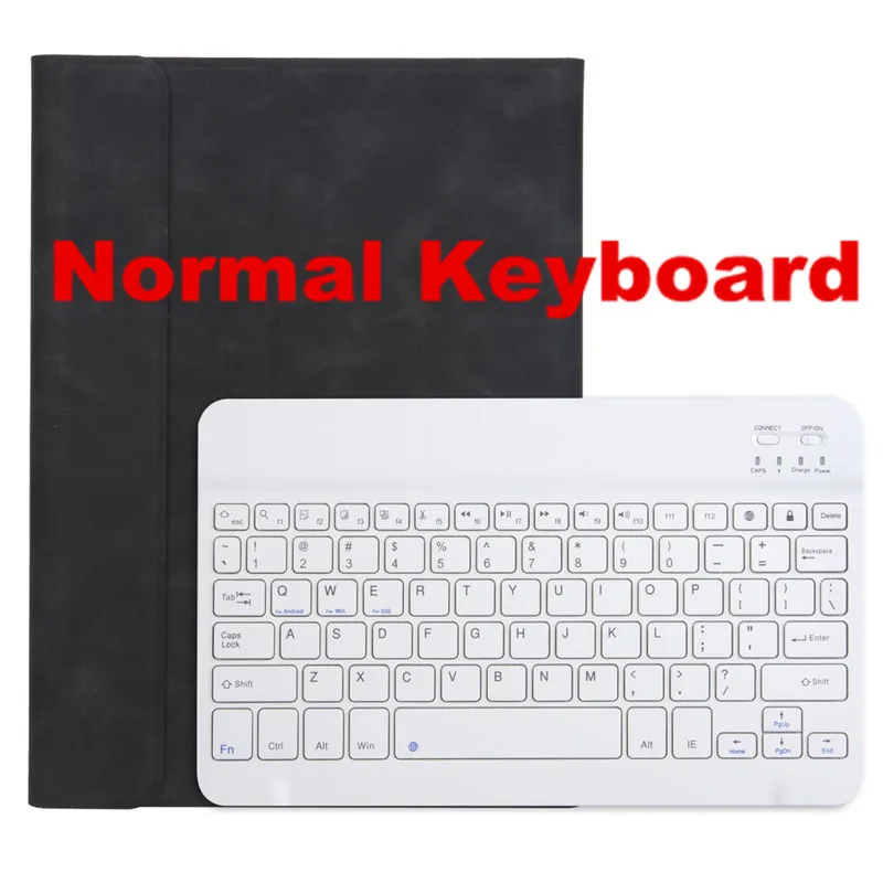 Normal-BK--WBK Съемная Bluetooth клавиатура для iPad 10," A2200 A2198 A2232 смарт-чехол для iPad Air 10,5" A2123 A2152 A2153 - Цвет: Normal-BK--WBK