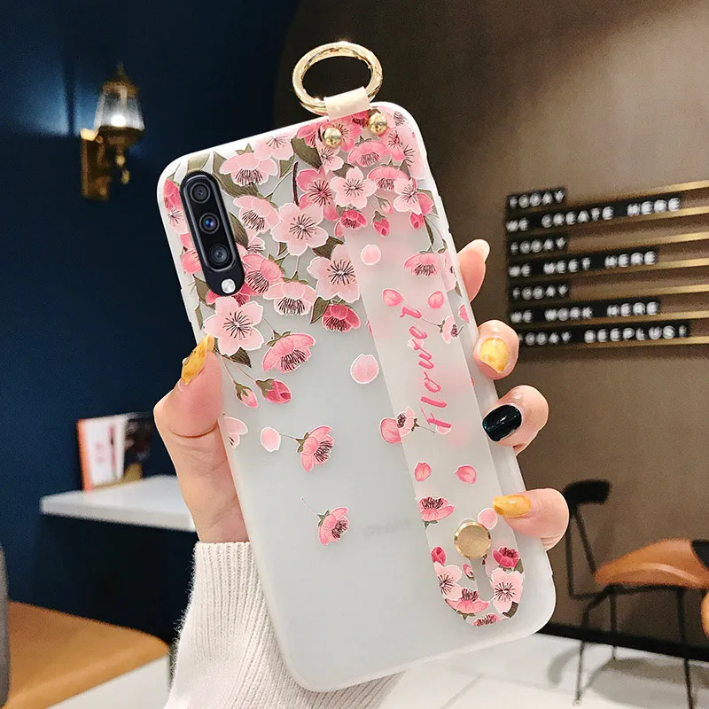 SK3-13WDFGreen SoCouple ремешок чехол для samsung Galaxy S9 S8 S10 плюс S10e Note 8, 9, 10, плюс A40 A50 A70 A20 A10 A30 чехол для телефона из ТПУ с принтом держатель чехол - Цвет: SK3-13WDFGreen
