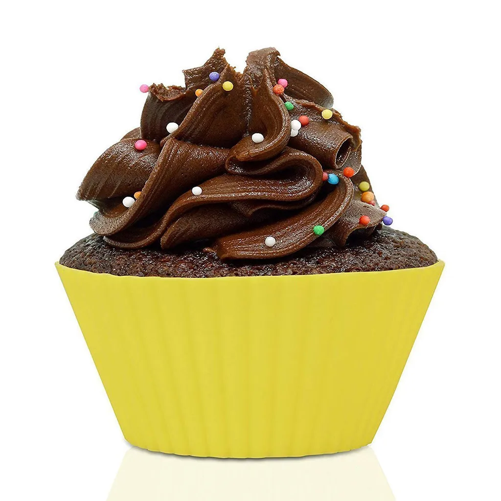 Премиум класса силиконовые чашки для выпечки кекс лайнеры формы Маффин наборы