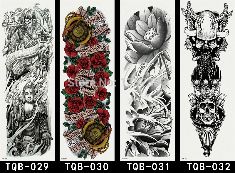 1 Waterproof Temporary Fake Tattoo Thigh Print Body Art Tattoos Stickers |