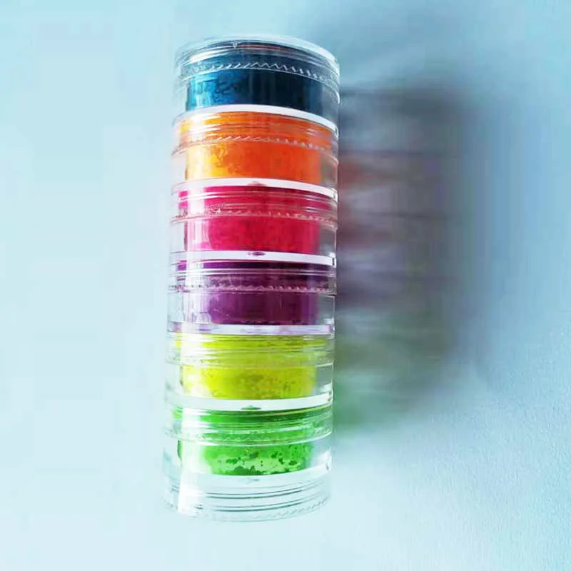 Неоновая рассыпчатая пудра для макияжа Набор теней век с высоким пигментом