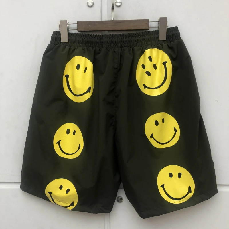 

New Novelty 2021 luxury Punk Men Kapital With Tag Smile Face Comfortable Classic Skateboard Street Cotton Casual Shorts #A63