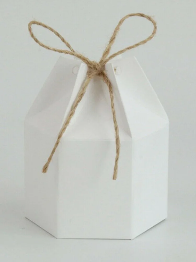 

50pcs Home Package Kraft Paper Candy Box Gift Boxes Party Supplies Wedding Favor Tear Resistance And Excellent Durability