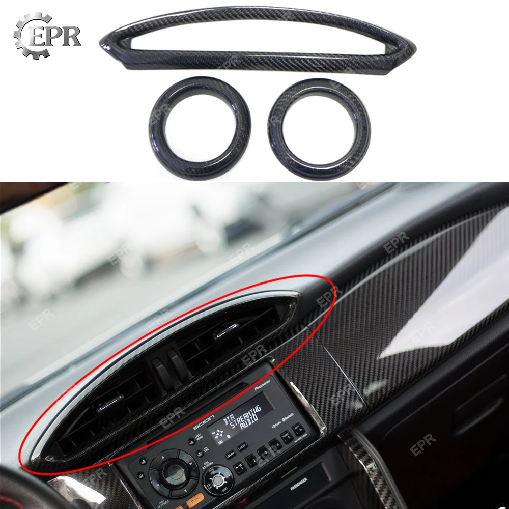 Карбоновая внутренняя отделка для BRZ FT86 GT86 углеродное волокно Air Con Surround (3 шт.)