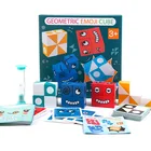 Геометрические фигурки кубиков, подходящие для разведки, для детей и родителей, настольная игра