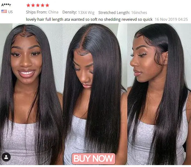 13X4 Lace Front Human Hair Wigs Black Women Pre Plucked Wig Brazilian Straight Lace Frontal Wigs With Baby Hair Remy Shiningstar