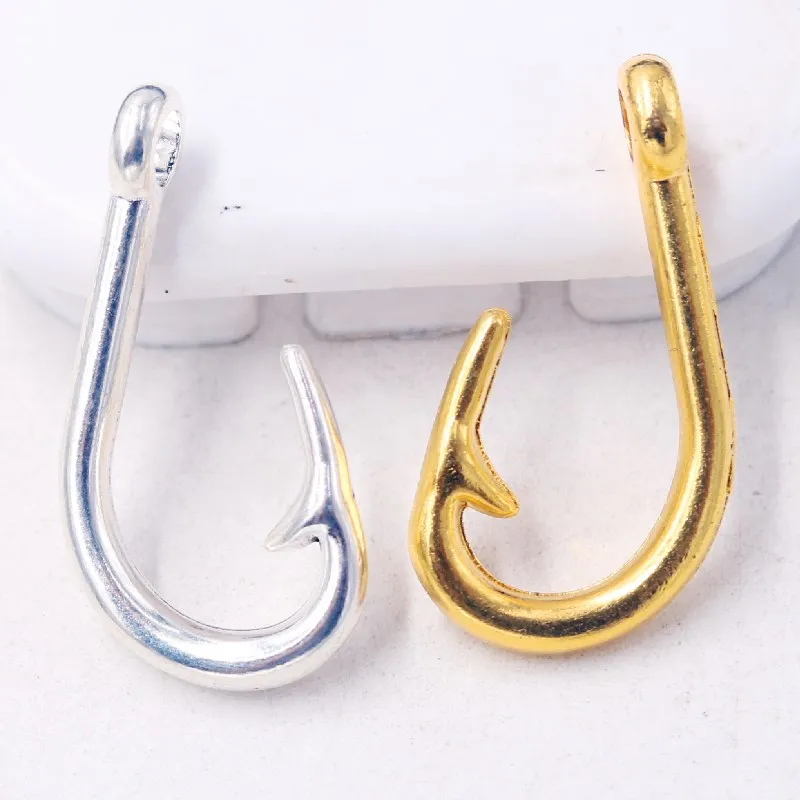 3D крупную рыбу крючок Кулоны из нержавеющей стали в стиле хип хоп ожерелье серьги