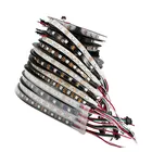 Светодиодная лента WS2812B, 30607496144 лампм, индивидуально Адресуемая, Smart RGB, чернаябелая, водонепроницаемая, IP306567 DC5V