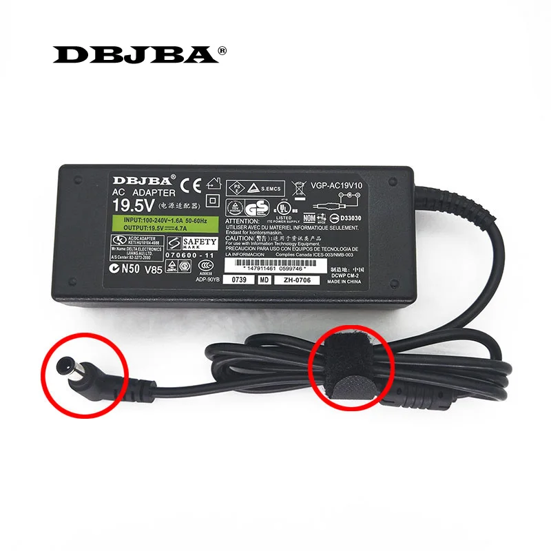 ЖК-дисплей ТВ адаптер переменного тока Зарядное устройство для sony Bravia KDL-32W605A KDL-32W607A KDL-32W60xA KDL-32W650A KDL-32W654A KDL-32W655A 19,5 V 4.7A