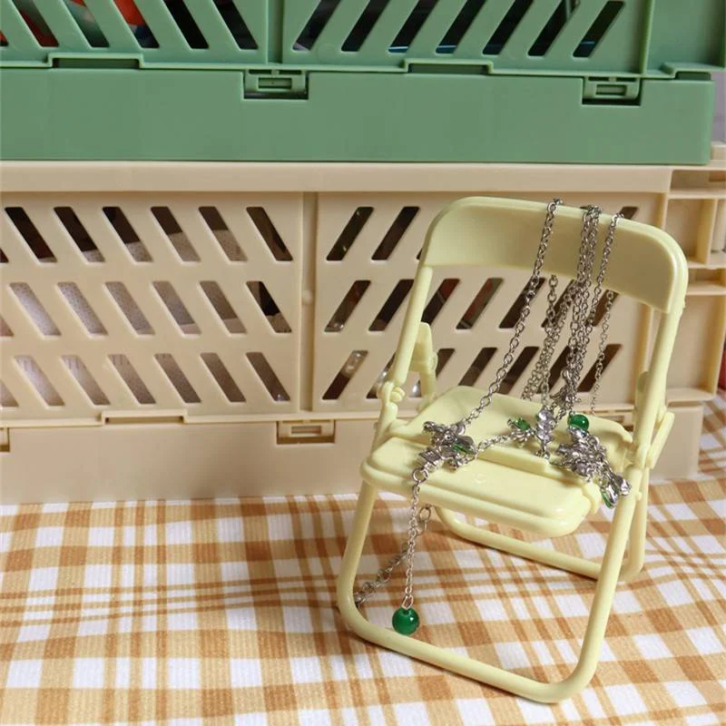 Креативный складной держатель в форме стула многофункциональный для телефона