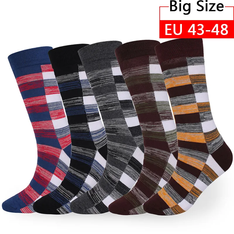 

5 Pairs New Men Socks Casual Business High Quality Happy Combed Cotton Socks Harajuku Fashion Clothing Gentleman Socks Men Gift