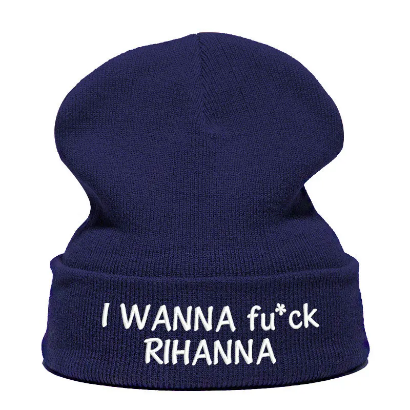 Хотите один в стиле Рианны; Harajuku в стиле «панк» Beanie шляпа Skullie Кепки смутная зима вышивка забавная для уличного танцора на заказ по индивидуальному заказу