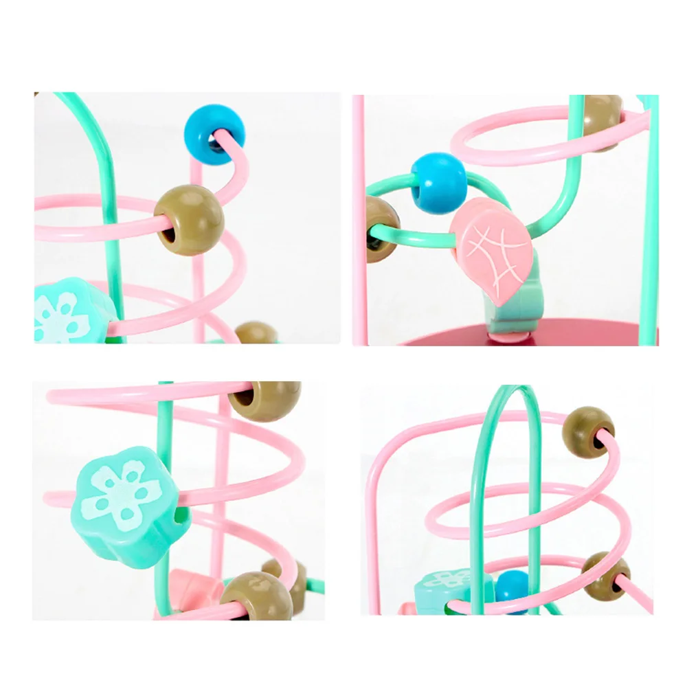 Красочные Бусины мини-пазл с бусинами детские игрушки вращающаяся детская