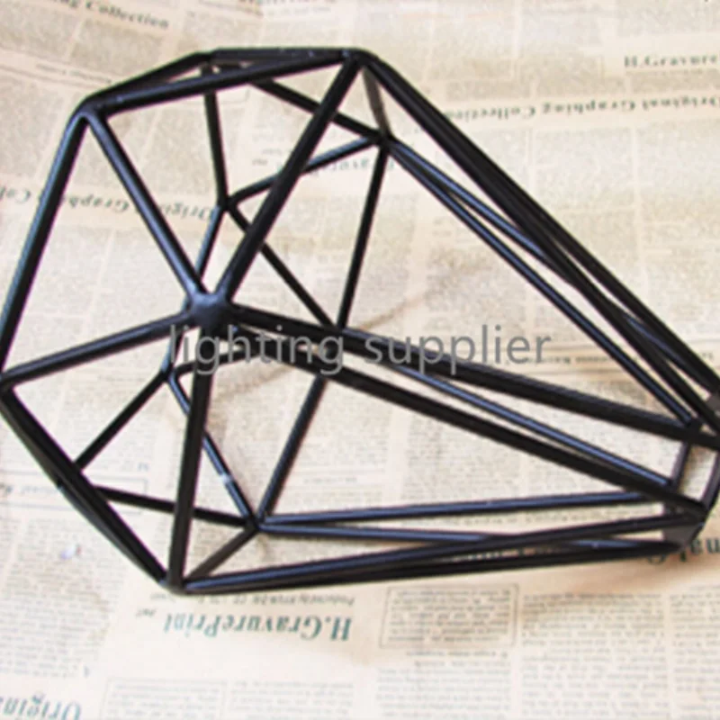 Diamond sharp черный ретро edison vintage фонарь в клетке провод лампы DIY абажур промышленные