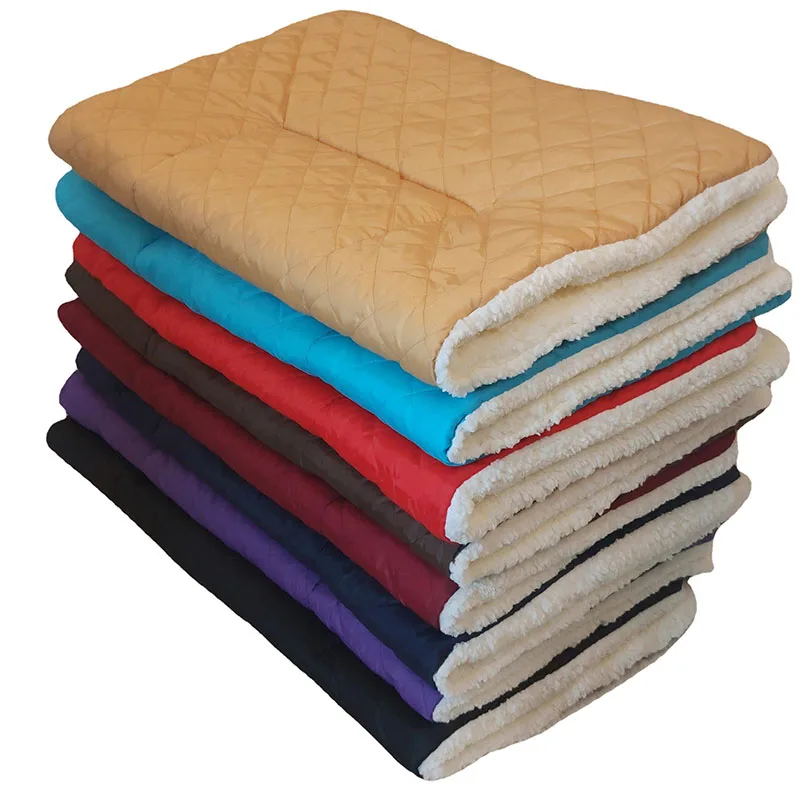

1Pcs Thickened Pet Soft Fleece Pad Pet Washable Blanket Bed Mat For Puppy Dog Cat Sofa Cushion Home Rug Keep Warm Sleeping Cover
