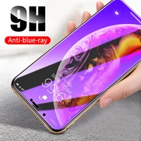 actutech blue purple light tempered glass for oppo r17 pro r15 r15x r11s plus r9s plus r9 r7 plus screen protector