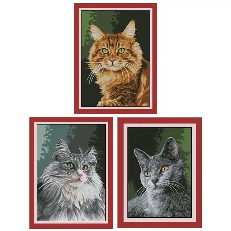 

Cat series patterns Counted Cross Stitch 11CT 14CT DIY Cross Stitch Kits Embroidery Needlework Sets home decor