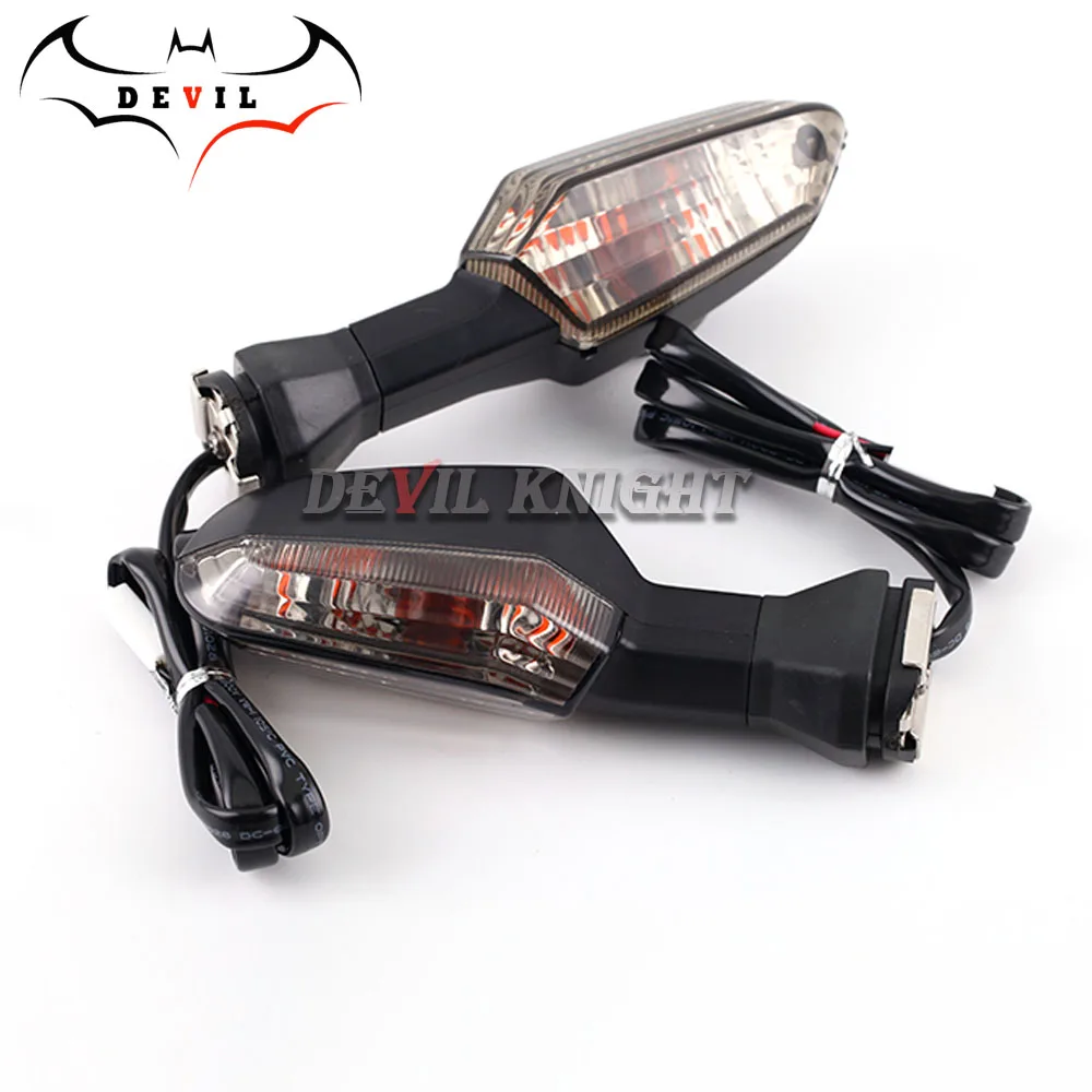 smoke turn signal Держатель номерного знака и поворотный сигнальный светодиод свет для KAWASAKI NINJA 250/400 Z400 ХВОСТ Tidy Fender Eliminator - Цвет: smoke turn signal