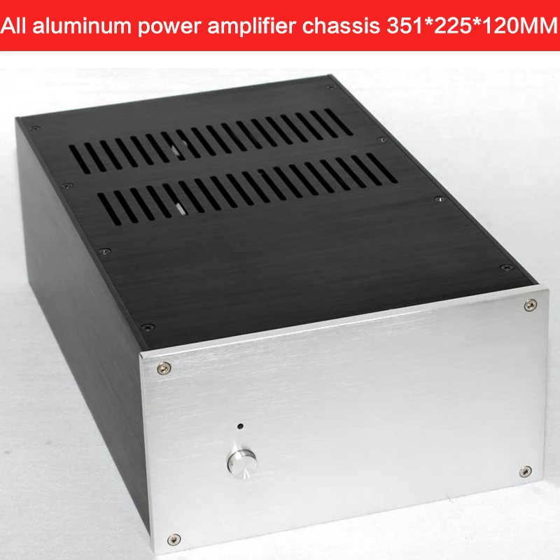 

DIY All-aluminum Power Amplifier Chassis WA120 Mono Audio Case Power Supply Shell Multi-purpose Enclosure 351*225*120MM