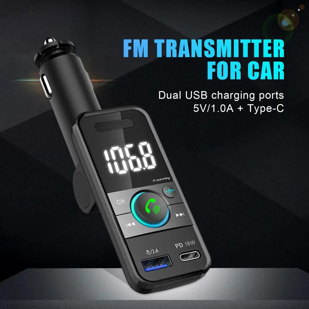 

Car Interior Supplies Japanese Version BT94 Car Bluetooth MP3 Player Hands-free Call FM Transmitter PD Fast Charge Charger