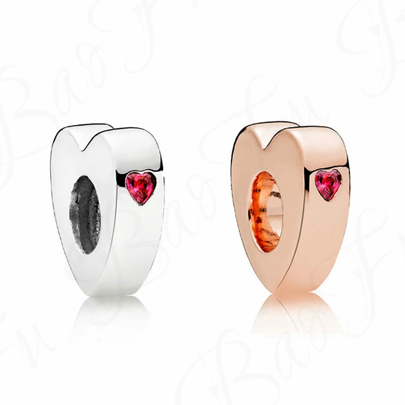 

Baofu, серебро 925 пробы, бусины, сверкающие, любовь, очарование, 2 цвета, прокладка, подходит для оригинальных женских браслетов, DIY ювелирные изд...