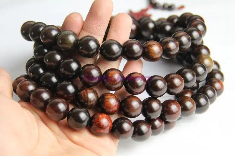 15mm Big Tibetan Buddhism 108 Red Sandalwood Prayer Bead Mala Necklace | Украшения и аксессуары