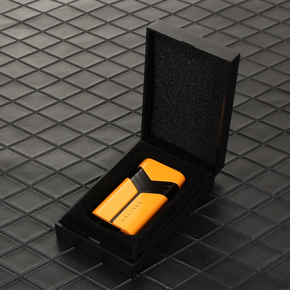 Газовая Бутановая фонарь жигалка GALINER ветрозащитная Зажигалка для сигар с 2