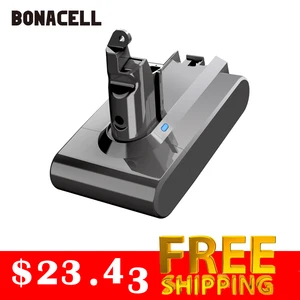 Аккумулятор литийионный bonacell 4000 мА  ч, 21,6 в, для пылесоса Dyson V6, DC58, DC59, DC61, DC62, DC74, SV07, SV03, SV09 965874-02, L70