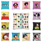 Квадратные наволочки Humor Mafalda для дивана, гостиной, модные комиксные манги, наволочки 40x40
