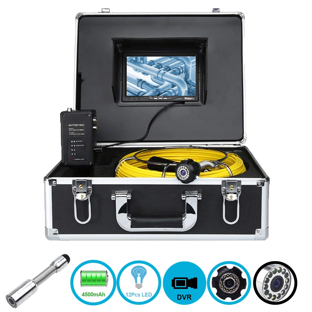 23 мм 120 градусов камера объектив инспекции сливной трубы эндоскоп подводная