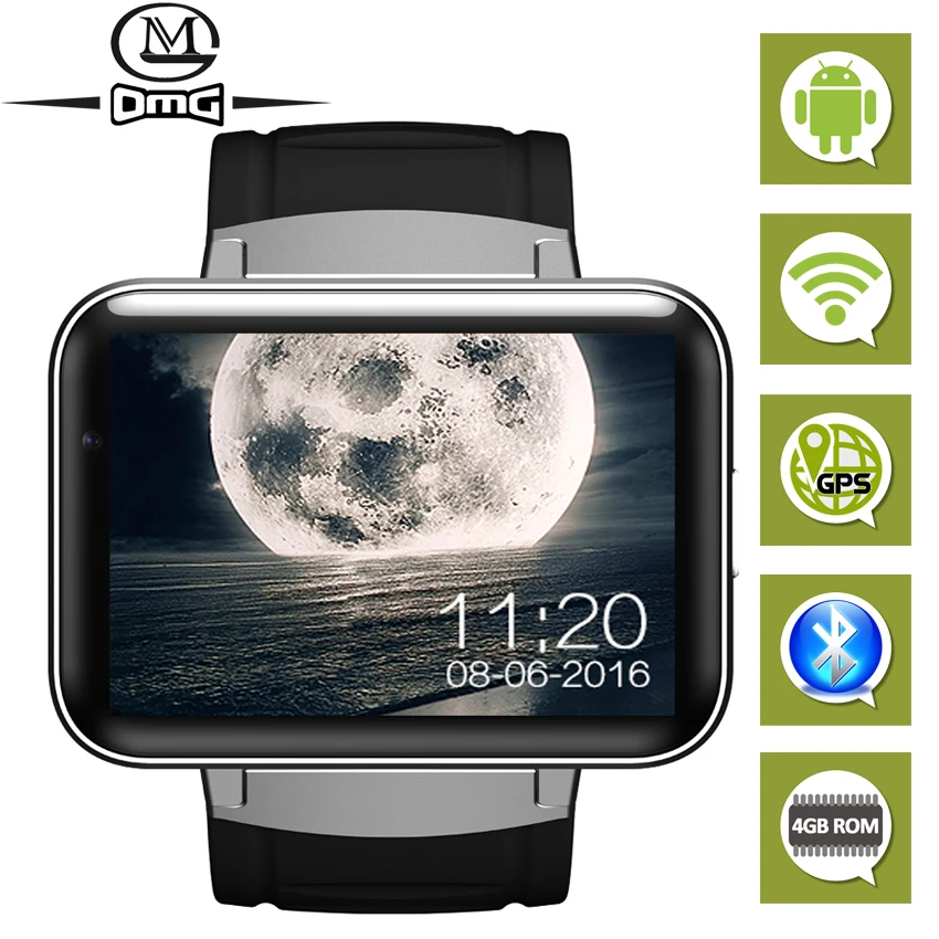 Android Bluetooth wifi gps Смарт часы Smartband мини мобильный телефон Smartwatch фитнес трекер MTK6752 4 Гб rom 3g смартфон