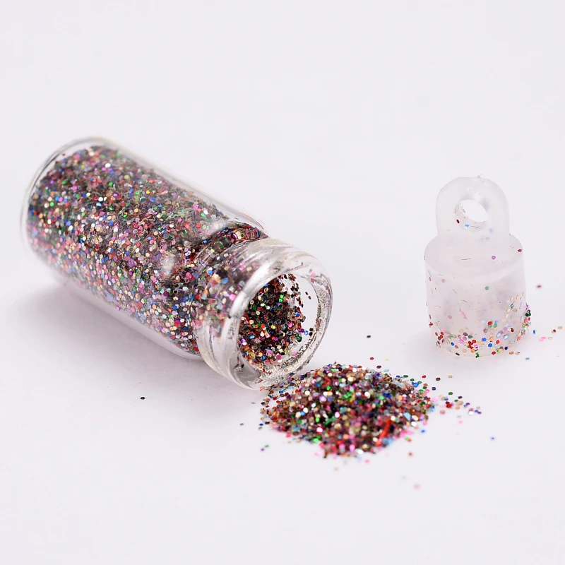 

LULAA Manicure Sequins Glitter Set 48 Colors DIY Nail Art Glitter Tips Shiny Geometric Stars Hearts Nail Decoration Accessories
