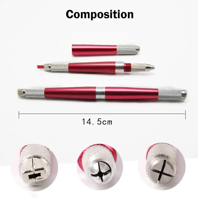 1 шт. микроблейдинг тату ручка для перманентного макияжа машинка ручная подводка