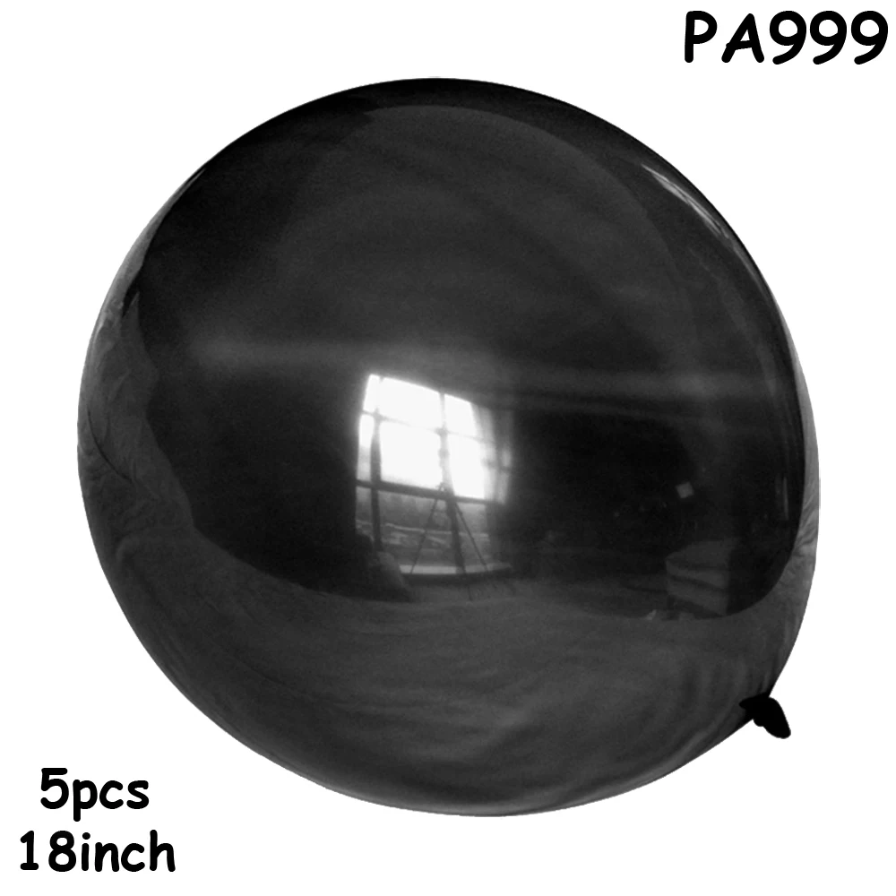 PA999 18inch black Украшение для свадебной вечеринки Фламинго летних вечеринок Пальмовые Листья Гавайский день рождения джунгли пляж тема вечерние воздушный шар в форме ананаса - Цвет: PA999 18inch black