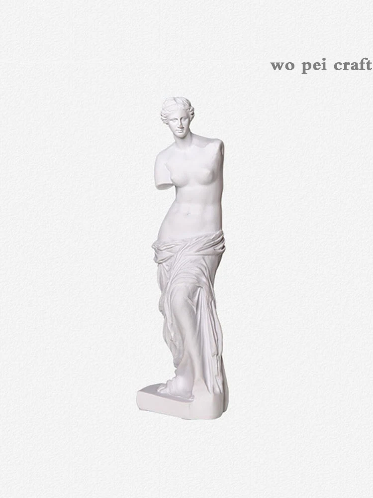 

Nordic Resin Character Sculpture Imitation Gypsum Portrait Decorative Ornaments Desktop Crafts Venus Statue Vintage Home Decor