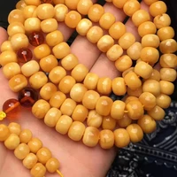 amber beeswax 108 beads old flower wax european backflow old beads bracelets full of honey bracelets bracelets