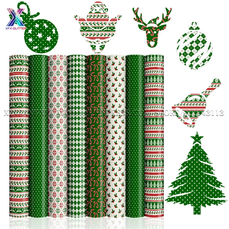 XFX 1 Pcs 12*12 In Christmas Infusible Transfer Ink for Cricut Joy Mug Press Transfer Ink Sheets for T-Shirt Sublimation Vinyl