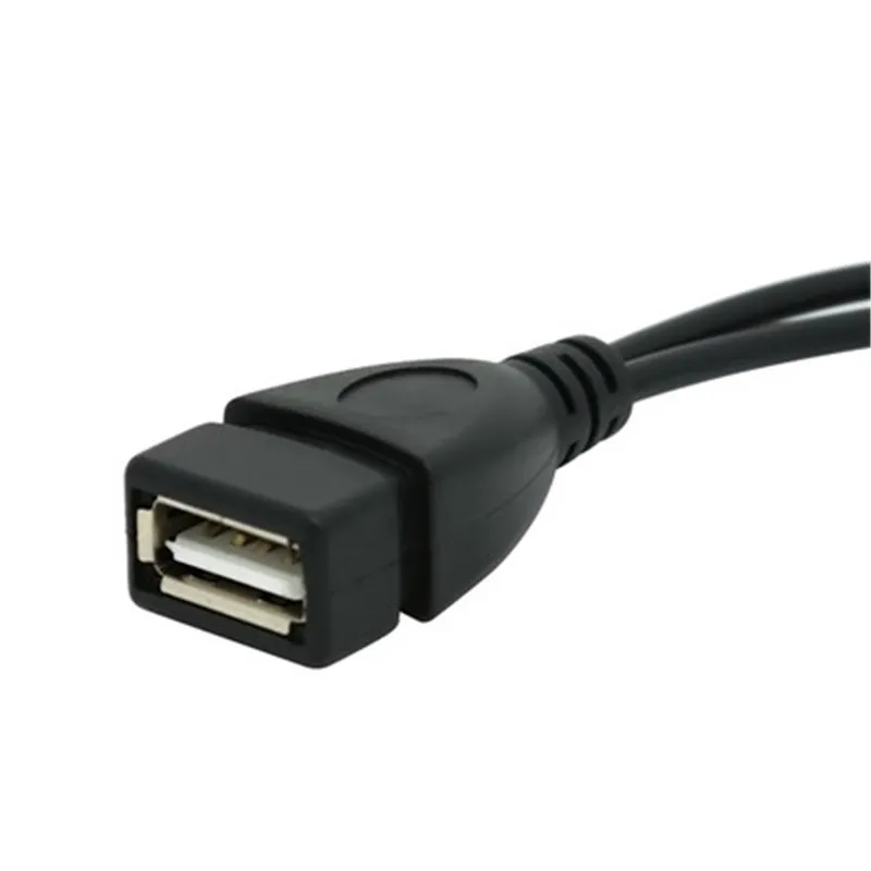 2 в 1 OTG микро USB узловой блок питания Y Разветвитель адаптер к 5-контактному
