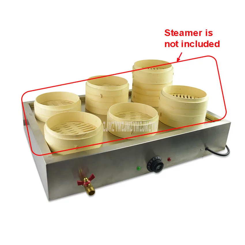 

Steamed buns Machine Electric Steamer Steaming Furnace Commercial Six 6 hole Desktop Automatic Insulation Steamer 220V 3000W